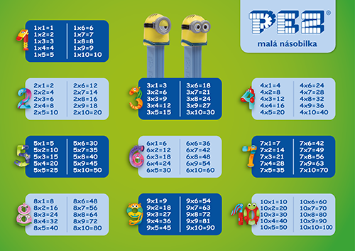 PEZ bonus - Malá násobilka